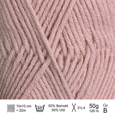 Merino Cotton garn fra Hjertegarn Pudder