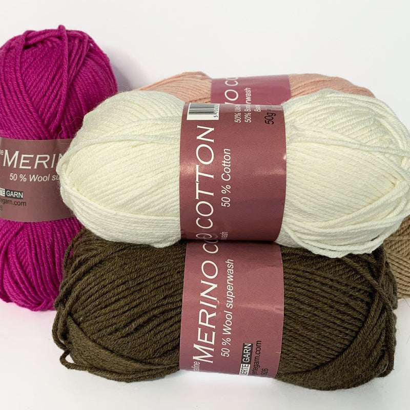 Merino Cotton garn fra Hjertegarn - KreStoffer