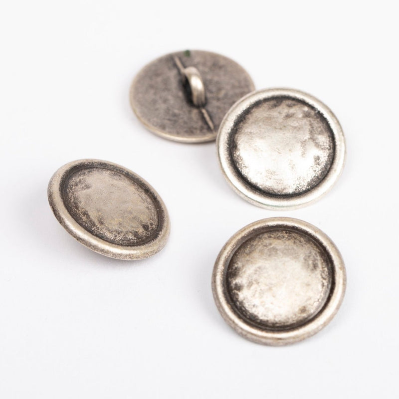 Metalknap fra Drops, Loop silver 20 mm - KreStoffer