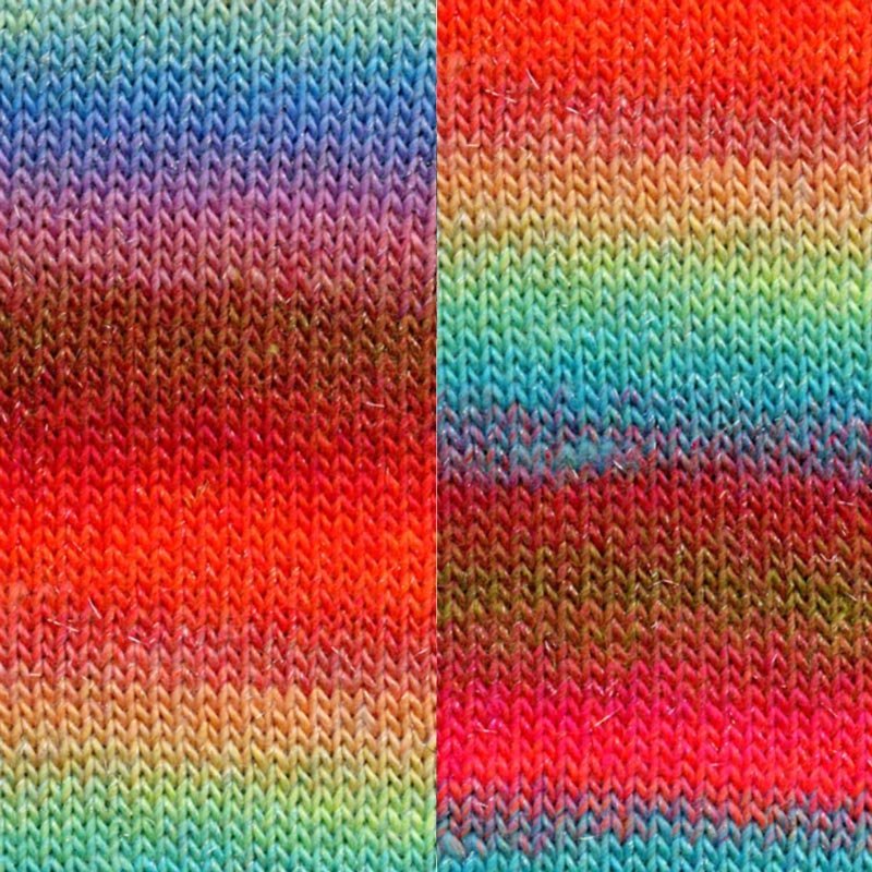 Mille colori socks og lace luxe garn fra Lang Yarns