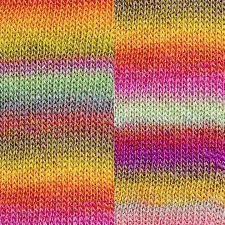 Mille colori socks og lace luxe garn fra Lang Yarns