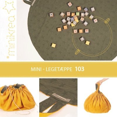 MiniKrea 103 Mini legetæppe - KreStoffer