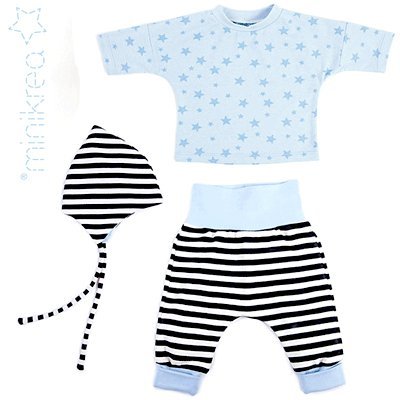 MiniKrea 11410 Babysæt med hue - KreStoffer