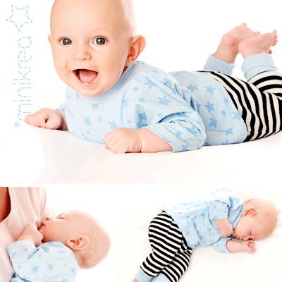MiniKrea 11410 Babysæt med hue