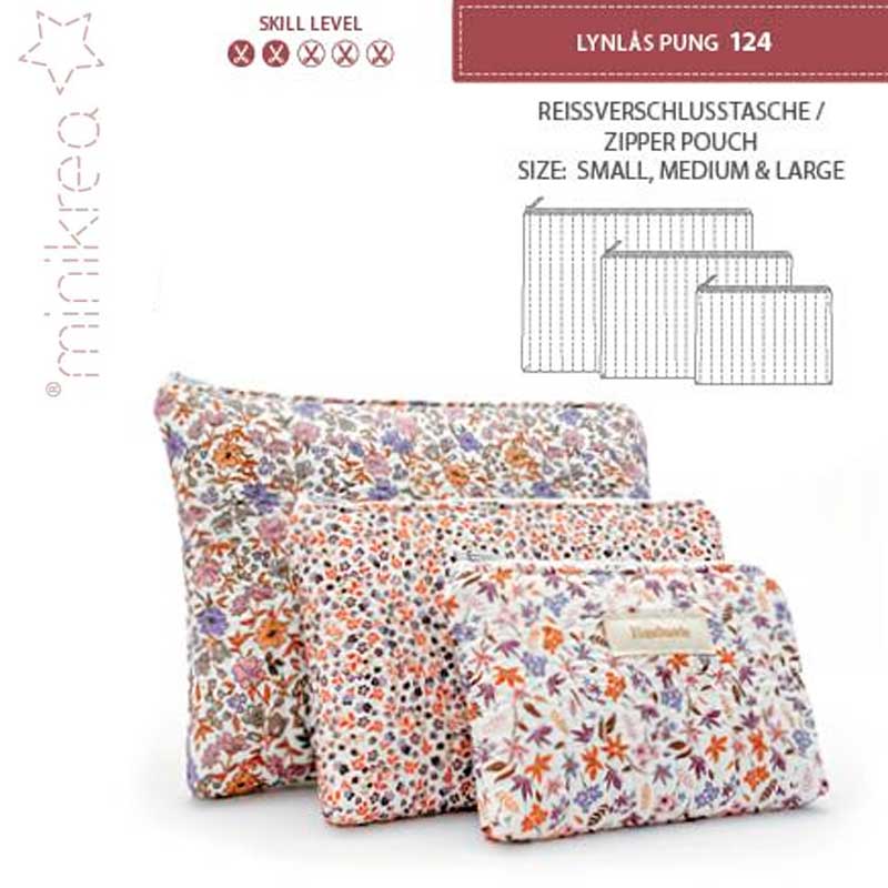 MiniKrea 124 Lynlås pung