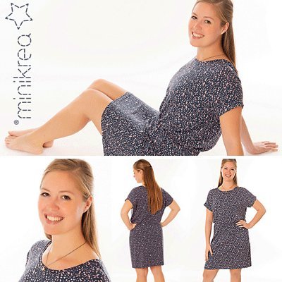 MiniKrea 70050 Dolman kjole - KreStoffer