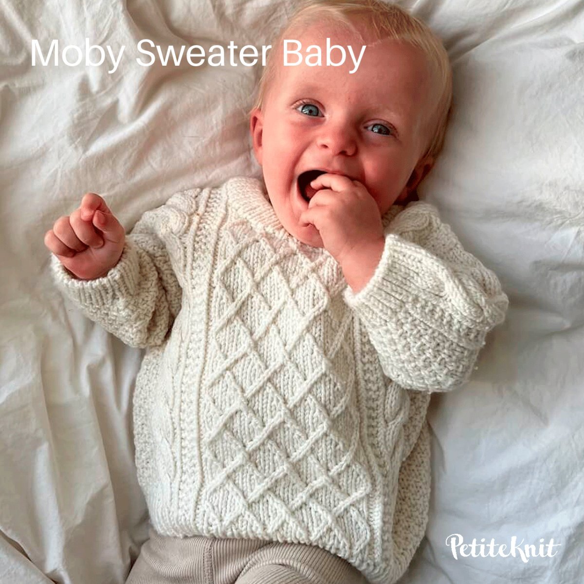 Moby Sweater Baby fra PetiteKnit (Opskrift i fysisk papirudgave)