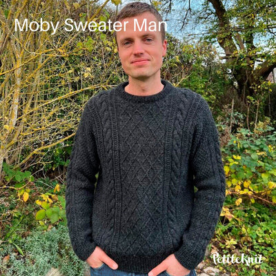Moby Sweater Man fra PetiteKnit (Opskrift i fysisk papirudgave) - KreStoffer