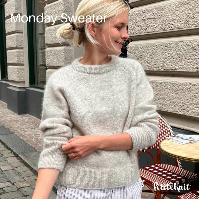 Monday Sweater fra PetiteKnit (Opskrift i fysisk papirudgave) - KreStoffer