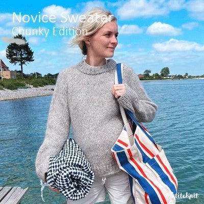 Novice Sweater Chunky Edition fra PetiteKnit (Opskrift i fysisk papirudgave) - KreStoffer