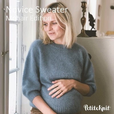 Novice Sweater, Mohair Edition fra PetiteKnit (Opskrift i fysisk papirudgave) - KreStoffer