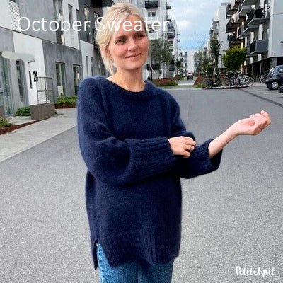 October Sweater fra PetiteKnit (Opskrift i fysisk papirudgave) - KreStoffer