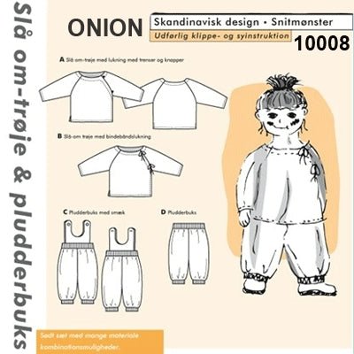 Onion 10008 Slå om trøje & pludderbuks - KreStoffer