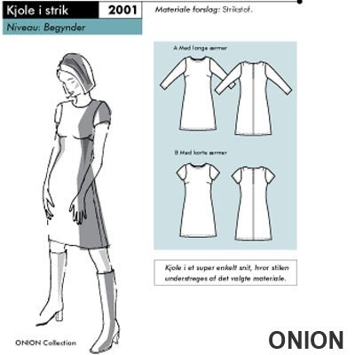 Onion 2001 Kjole i strik - KreStoffer
