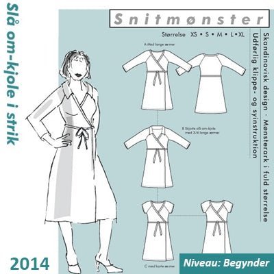 Onion 2014 Slå-om kjole i strik - KreStoffer