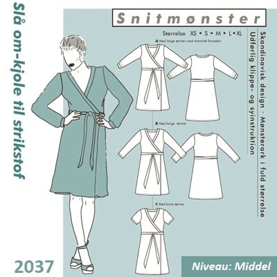 Onion 2037 Slå-om kjole - KreStoffer