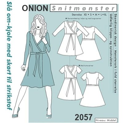 Onion 2057 Slåom kjole med skørt - KreStoffer