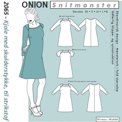 Onion 2065 Kjole med skulderstykker