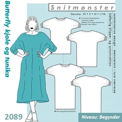 Onion 2089 Butterfly kjole og tunika - KreStoffer