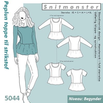 Onion 5044 Peplum Toppe - KreStoffer