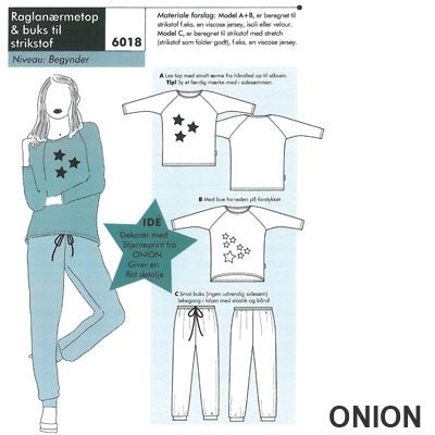 Onion 6018 Raglan ærmetop &amp; buks