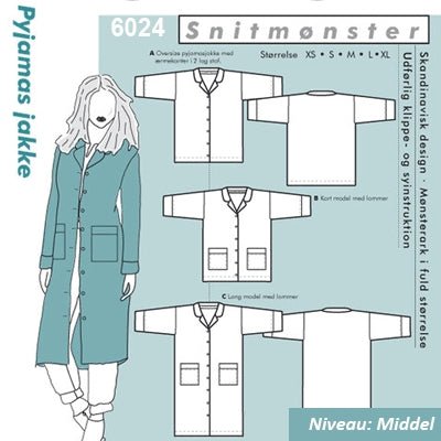 Onion 6024 Pyjamas jakke - KreStoffer