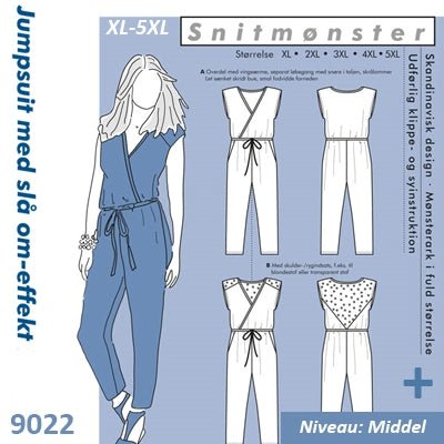 Onion 9022 Jumpsuit med slå om-effekt