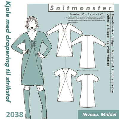 Onion 2038 Kjole med drapering