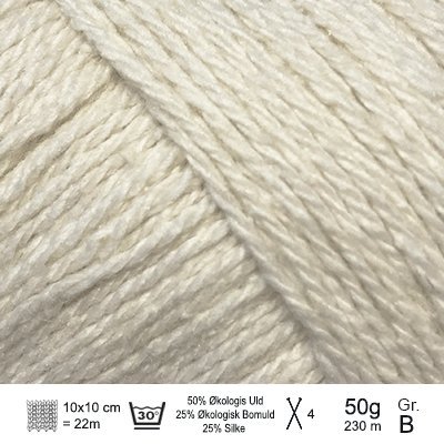 Organic Trio garn fra Hjertegarn - KreStoffer
