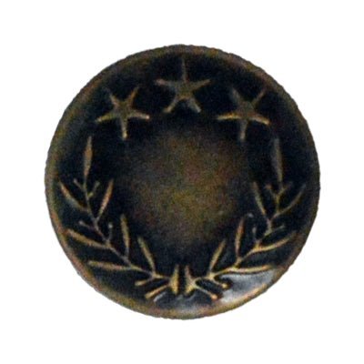 Patentknap, messing - KreStoffer