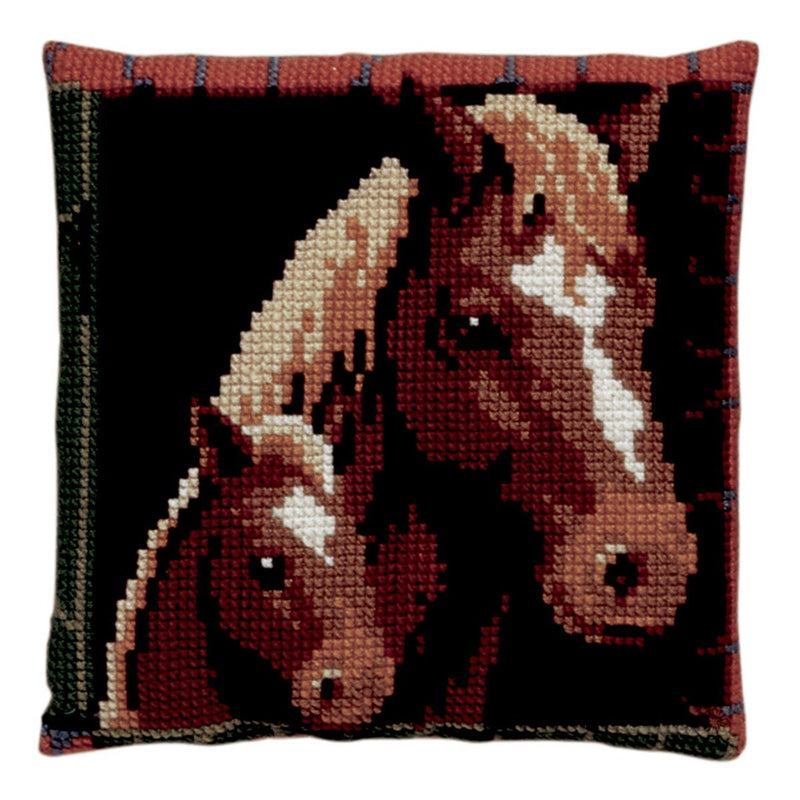 Påtrykt broderikit - Stramaj m/g hest - KreStoffer