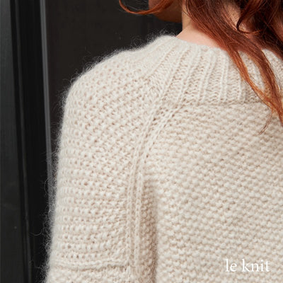Perle sweater fra Le Knit (Opskrift i fysisk papirudgave) - KreStoffer