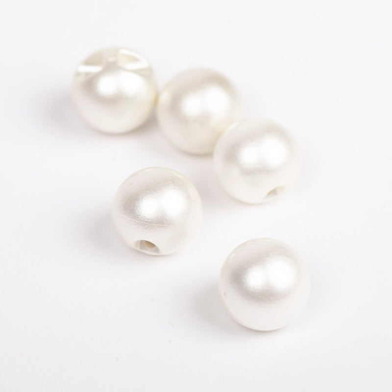 Perlemorsknap fra Drops, Pearl 12 mm - KreStoffer