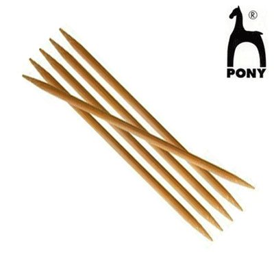 Pony strømpepinde bambus 2,5 mm til 6,0 mm - KreStoffer