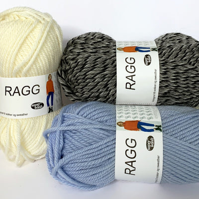 Ragg garn fra Hjertegarn - KreStoffer