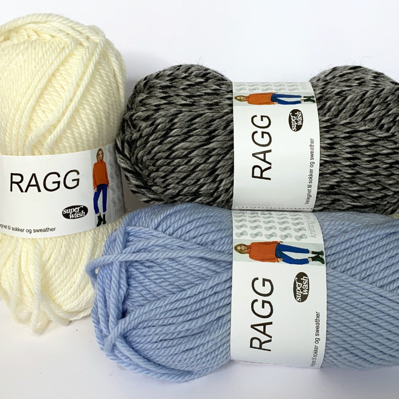 Ragg garn fra Hjertegarn - KreStoffer