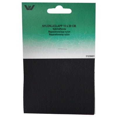 Reparationslap i nylon, sort 0012 - KreStoffer