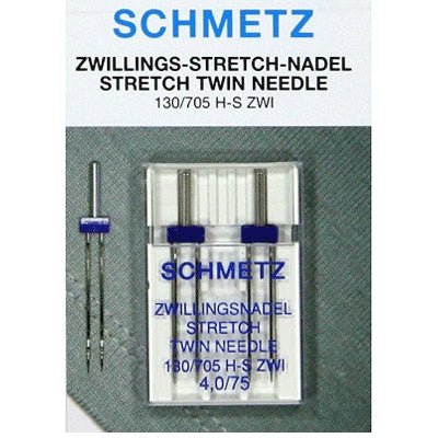 Schmetz Stretch-tvillingnål, 2 stk - KreStoffer