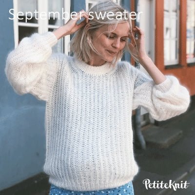 September Sweater fra PetiteKnit (Opskrift i fysisk papirudgave) - KreStoffer