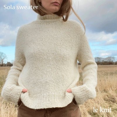 Sola sweater fra Le Knit (Opskrift i fysisk papirudgave) - KreStoffer