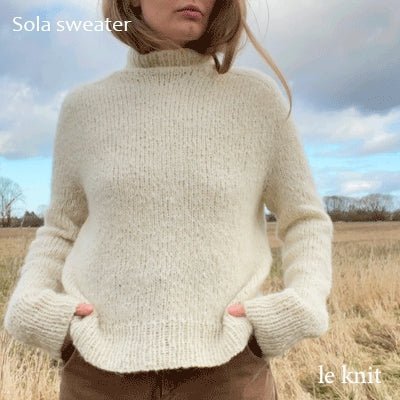 Sola sweater fra Le Knit (Opskrift i fysisk papirudgave)