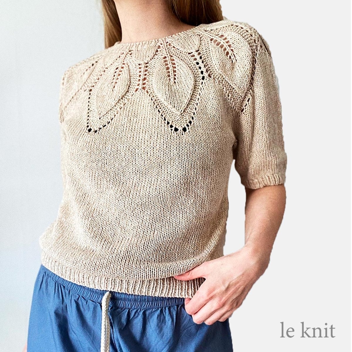 Sommer Dahlia bluse fra Le Knit (Opskrift i fysisk papirudgave)