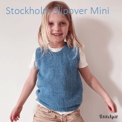 Stockholm Slipover mini fra PetiteKnit (Opskrift i fysisk papirudgave) - KreStoffer