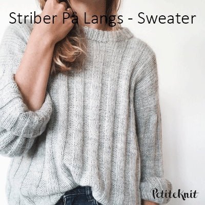 Striber på Langs-Sweater fra PetiteKnit (Opskrift i fysisk papirudgave) - KreStoffer