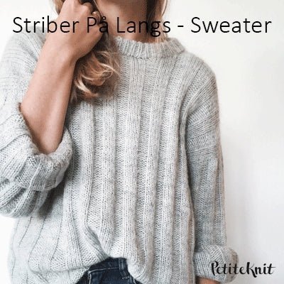Striber på Langs-Sweater fra PetiteKnit (Opskrift i fysisk papirudgave)