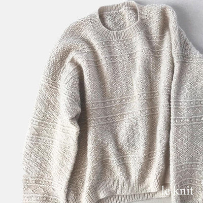 Strikkekit, Peggy sweater i Sunday garn & Tynd Silk Mohair (Inkl. gratis LeKnit opskrift) - KreStoffer