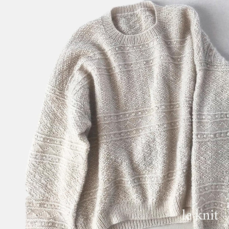 Strikkekit, Peggy sweater i Sunday garn & Tynd Silk Mohair (Inkl. gratis LeKnit opskrift) - KreStoffer