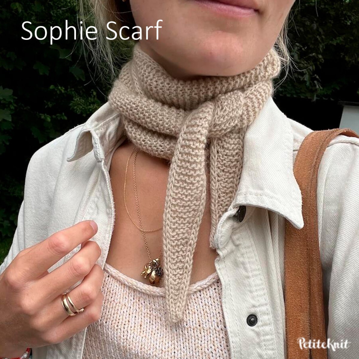 Strikkekit Sophie Scarf fra PetiteKnit i Sunday garn