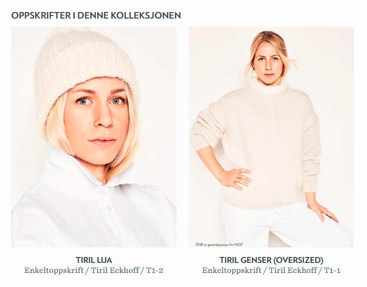 Strikkeopskrift Tiril 1 genser og hue fra Sandnes Garn - KreStoffer