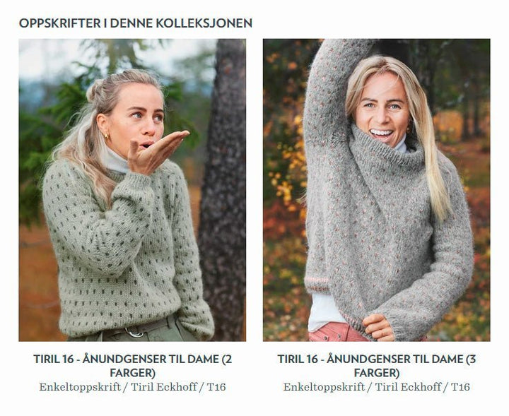 Strikkeopskrift Tiril 16 Ånundgenser fra Sandnes Garn